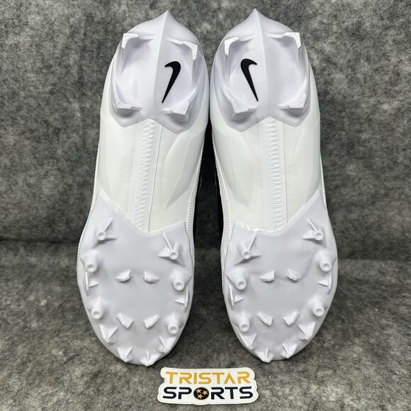 Nike Vapor Edge Elite 360 2 Football Cleats Mens Sz 12.5 White Black FZ4268-100 - Picture 6 of 8